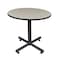 Kobe Round Tables > Breakroom Tables > Kobe Square & Round Tables, Wood, Metal Top, Maple TKB36RNDPL - alternate 1